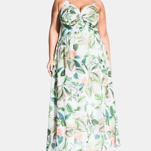NWT City Chic Maxi Twist Floral Dress size 20